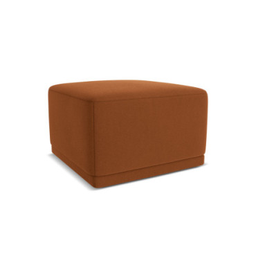 Pouf Kaila Velours Terracotta