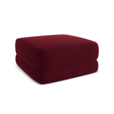 Pouf Kiana Velours Burgundy