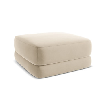 Pouf Kiana Velours Light beige