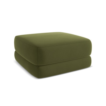 Pouf Kiana Velours Olive