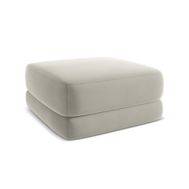 Pouf Kiana Velours Pearl