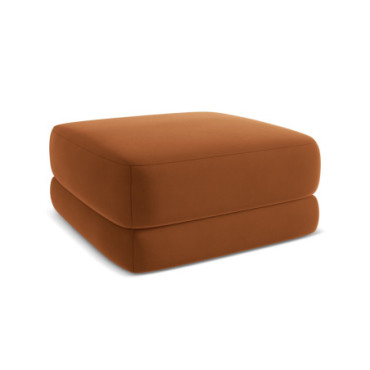 Pouf Kiana Velours Terracotta