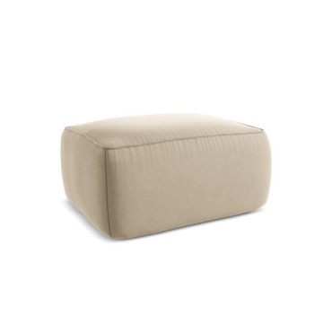 Pouf Liko Velours Light beige