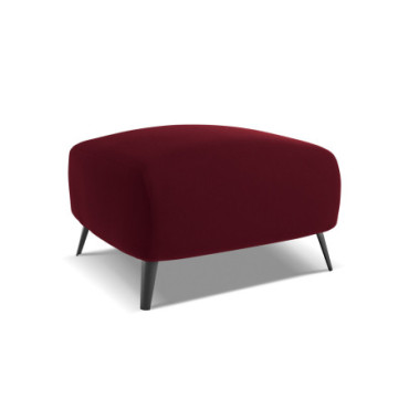 Pouf Malie Velours Burgundy