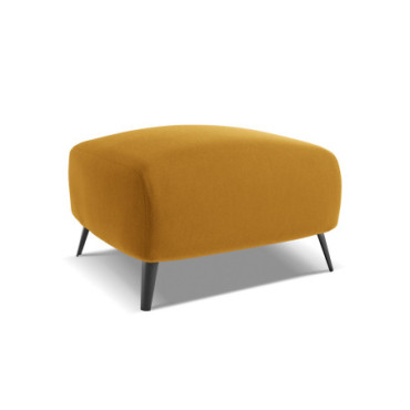 Pouf Malie Velours Mustard