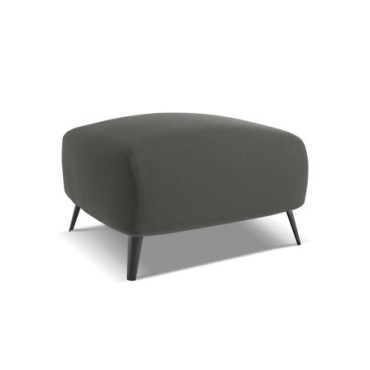 Pouf Malie Velours Steel