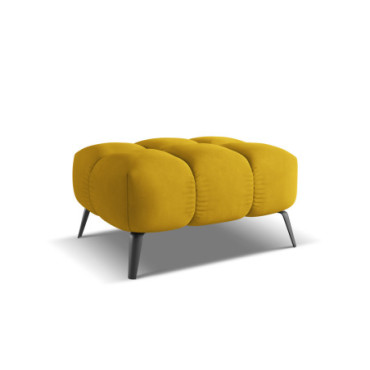 Pouf Nalu Chenille Mustard