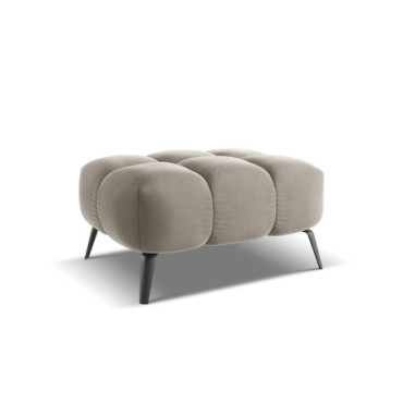 Pouf Nalu Velours Taupe