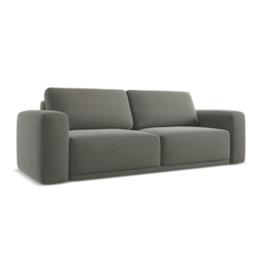 Sofa 3 places convertible Kaila Velours Elephant