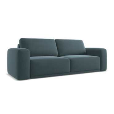 Sofa 3 places convertible Kaila Velours Marine