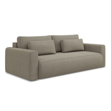 Sofa 3 places convertible Kapua Tissu Dark beige