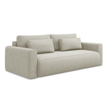 Sofa 3 places convertible Kapua Tissu Light beige