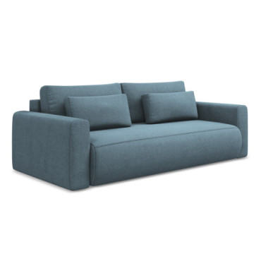 Sofa 3 places convertible Kapua Tissu Light blue