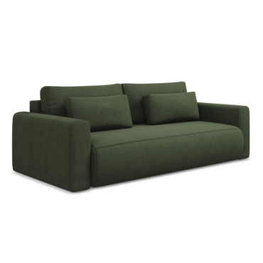 Sofa 3 places convertible Kapua Tissu Olive