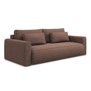 Sofa 3 places convertible Kapua Tissu Powder pink