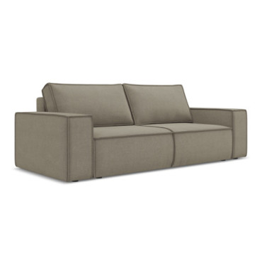 Sofa 3 places convertible Kimo Tissu Dark beige