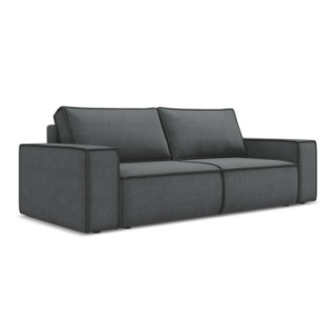 Sofa 3 places convertible Kimo Tissu Gray