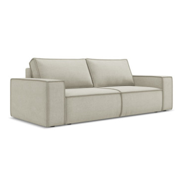 Sofa 3 places convertible Kimo Tissu Light beige