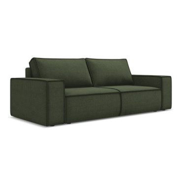 Sofa 3 places convertible Kimo Tissu Olive