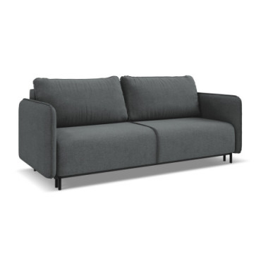 Sofa 3 places convertible Luana Tissu Gray