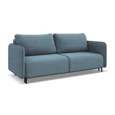 Sofa 3 places convertible Luana Tissu Light blue