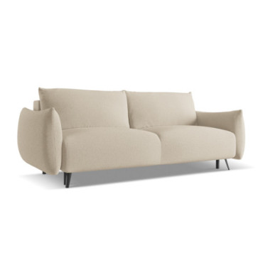 Sofa 3 places convertible Malie Tissu Dark beige