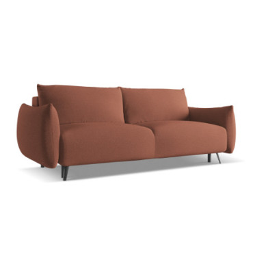 Sofa 3 places convertible Malie Tissu Muted pink