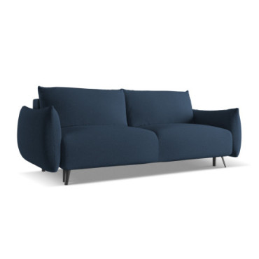 Sofa 3 places convertible Malie Tissu Royal blue