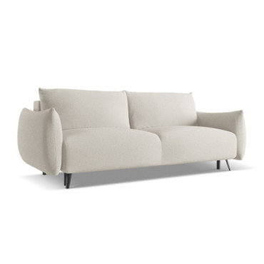 Sofa 3 places convertible Malie Tissu Silver