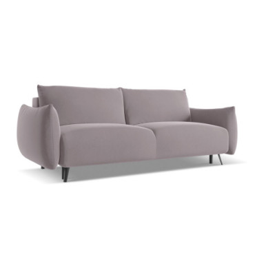 Sofa 3 places convertible Malie Velours Lavender