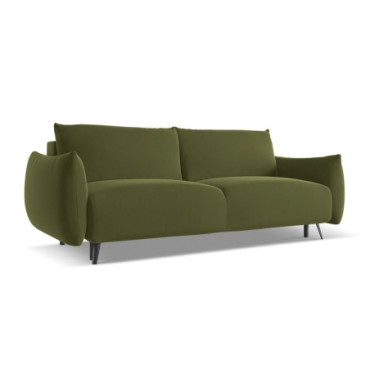 Sofa 3 places convertible Malie Velours Olive