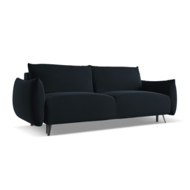 Sofa 3 places convertible Malie Velours Royal blue