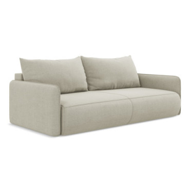 Sofa 3 places convertible Nanea Tissu Light beige