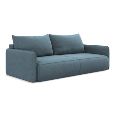 Sofa 3 places convertible Nanea Tissu Light blue