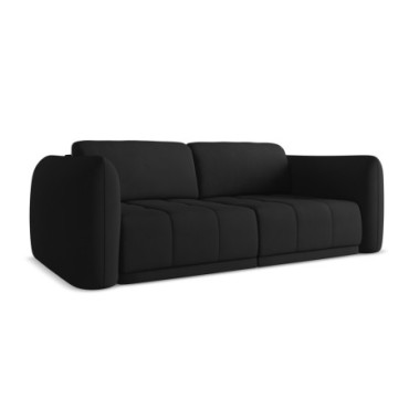 Sofa 3 places Hoku Chenille Black