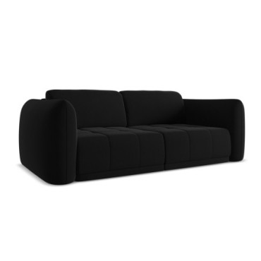 Sofa 3 places Hoku Velours Black