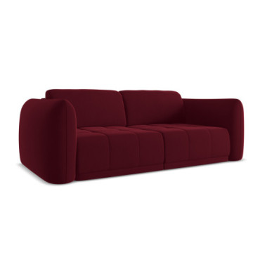 Sofa 3 places Hoku Velours Burgundy