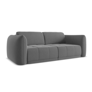 Sofa 3 places Hoku Velours Gray