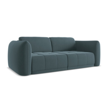 Sofa 3 places Hoku Velours Marine