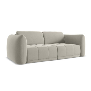 Sofa 3 places Hoku Velours Pearl