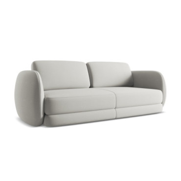 Sofa 3 places Kiana Boucle Silver