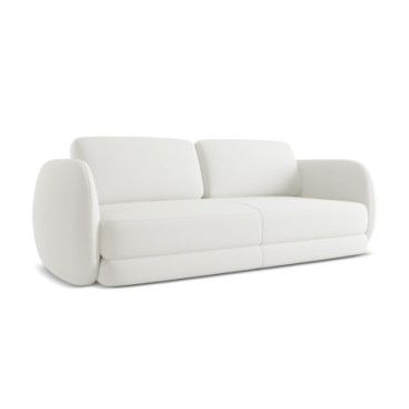 Sofa 3 places Kiana Boucle White