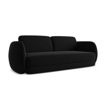 Sofa 3 places Kiana Velours Black