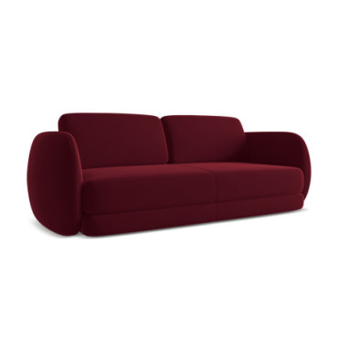 Sofa 3 places Kiana Velours Burgundy