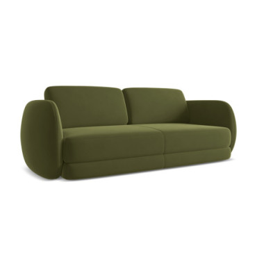 Sofa 3 places Kiana Velours Olive