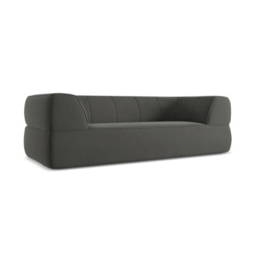 Sofa 3 places Liko Velours Steel