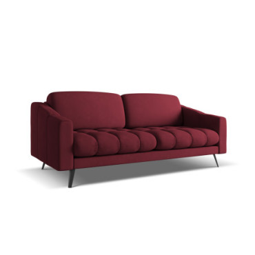 Sofa 3 places Nalu Chenille Claret