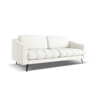 Sofa 3 places Nalu Chenille White