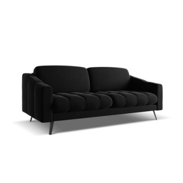 Sofa 3 places Nalu Velours Black