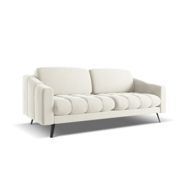 Sofa 3 places Nalu Velours Light beige